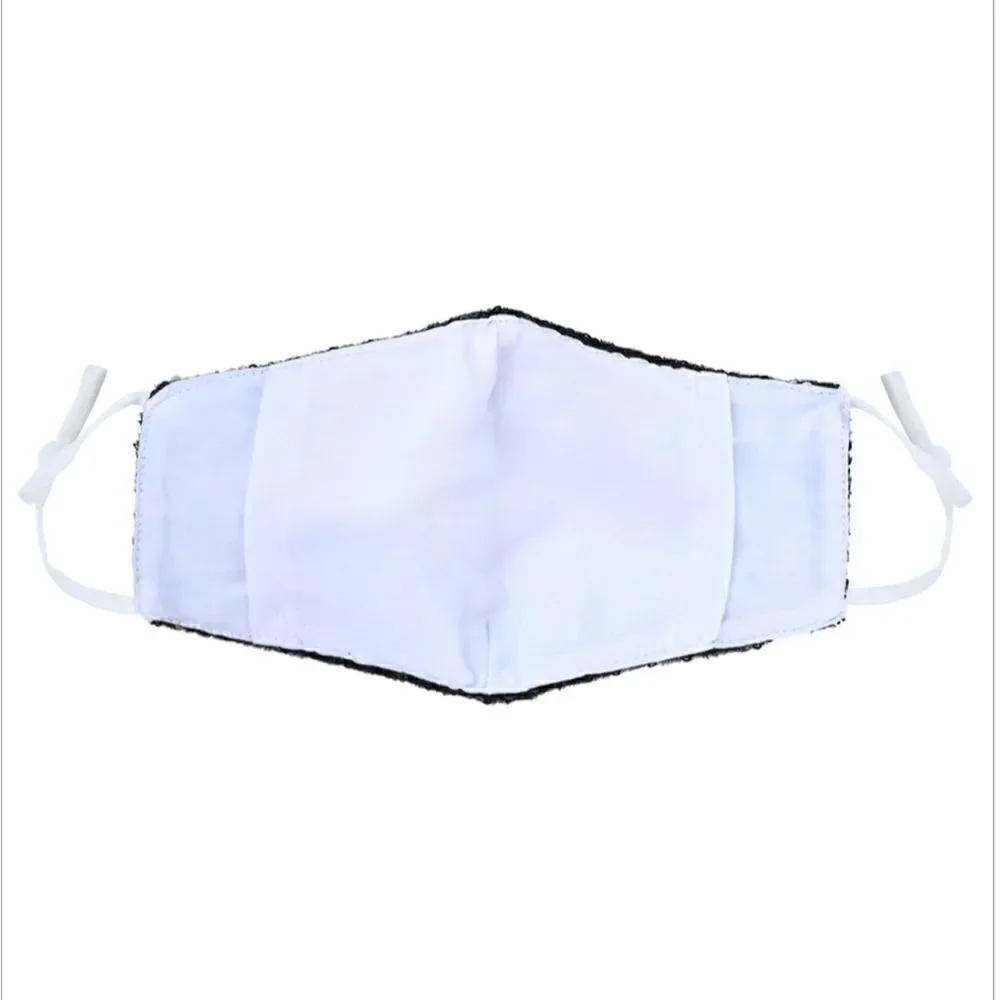 Gold Glittering  Sequin Adjustable Face Mask